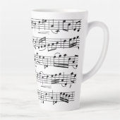 Blad Muzieknoten Giant Coffee Mok (Rechts)