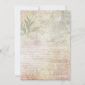 Blad Muzieknoten Harten Bruiloft Uitnodigingen (Achterkant)