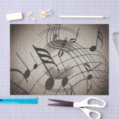 Blad Muzieknoten Muzikant ontkoppelen Tissuepapier (Craft)