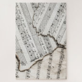 blad muzieknoten puzzel (Verticaal)