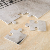 blad muzieknoten puzzel legpuzzel (Zijkant)