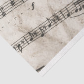 Blad muzieknoten tissuepapier (Detail)