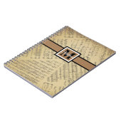  blad Muzieknotitie Muzikaans monogram Notitieboek (Linkerzijde)