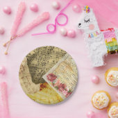  blad Muzieknotities Piano Roos Cake Papieren Bordje (Feest)