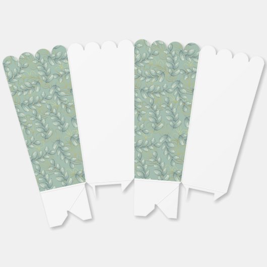 Blad & Natuur Patroon Favoriete Boxen Bedankdoosjes (Ongevouwen)