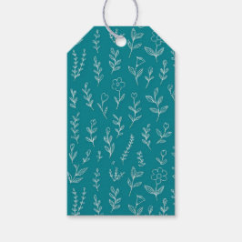 Blad natuur van planten cadeaulabel