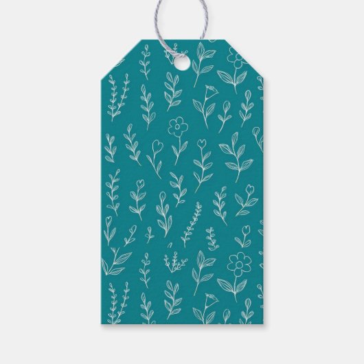 Blad natuur van planten cadeaulabel (Voorkant)