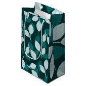 Blad ontwerp Kleine Gift Bag Klein Cadeauzakje (Voorkant Gekanteld)