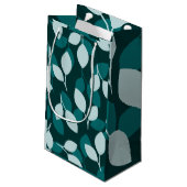 Blad ontwerp Kleine Gift Bag Klein Cadeauzakje (Achterkant Gekanteld)