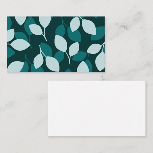 Blad ontwerp visitekaartje (Voorkant / Achterkant)