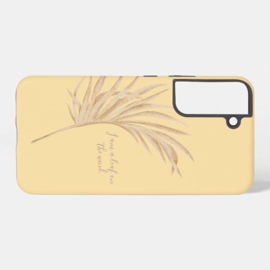 blad op de wind samsung galaxy hoesje (Achterkant horizontaal)