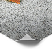 Blad op Trottoir Poster (Hoek)