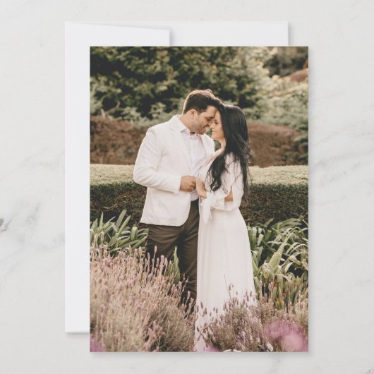 Blad ovale lijn art bruiloft donkerblauw goud wit kaart (Achterkant)