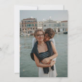 Blad ovale lijn art bruiloft zwart en goud op wit kaart (Achterkant)