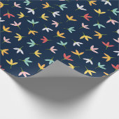 Blad Patroon Cadeaupapier (Hoek)