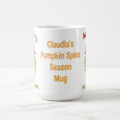 Blad Peeping Herfst GEBLADERTE Waterverf PERSONALI Koffiemok (Center)