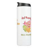 Blad Peeping Herfst GEBLADERTE Waterverf PERSONALI Thermosbeker (Geroteerd rechts)