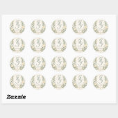 Blad: Persoonlijk Botanisch Envelopezegel Ronde Sticker (Vel)