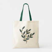 Blad plant illustratie tote bag (Achterkant)