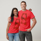 Blad Rood Staat Mississippi Oversized T-shirt (Unisex)