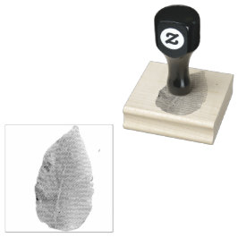Blad rubber stempel