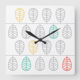 Blad! - Scandinavische Zweedse stijl Clock Vierkante Klok
