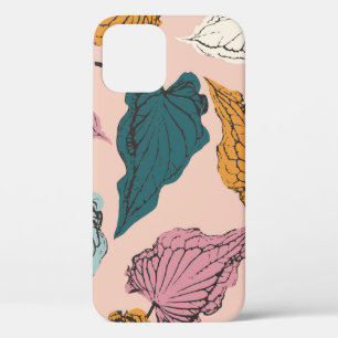 Blad-skelet naadloos patroon, achtergrond met bel Case-Mate iPhone case