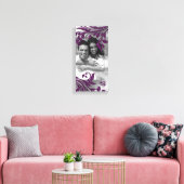 Blad Sparkle Bruiloft Print Paarse bladeren Vertic (Insitu (Woonkamer))