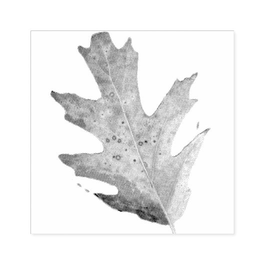 Blad stempel van rubber (Afrduk)