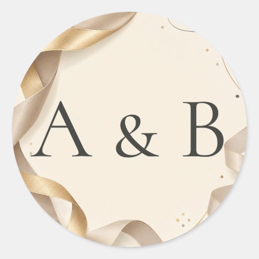 Blad: Stijlvol Monogram Trouw Envelope Zegels (Voorkant)