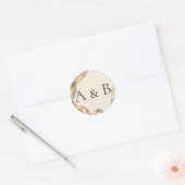 Blad: Stijlvol Monogram Trouw Envelope Zegels (Envelop)