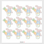 Blad van 12 paasbundels sticker (Vel)