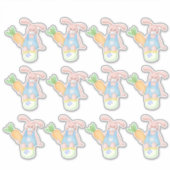Blad van 12 paasbundels sticker (Voorkant)