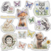 Blad van 13 Custom-Cut Vinyl Stickers Aanpassen (Voorkant)