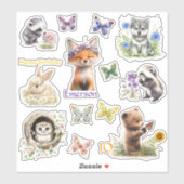 Blad van 13 Custom-Cut Vinyl Stickers Aanpassen (Vel)