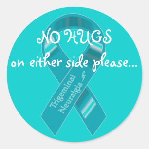 Blad van 20 Geen knuffels aan beide stickers. Ronde Sticker