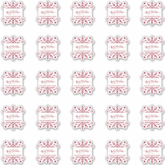 Blad van 25 2-inch X2-inch speciaal label met snow (Voorkant)