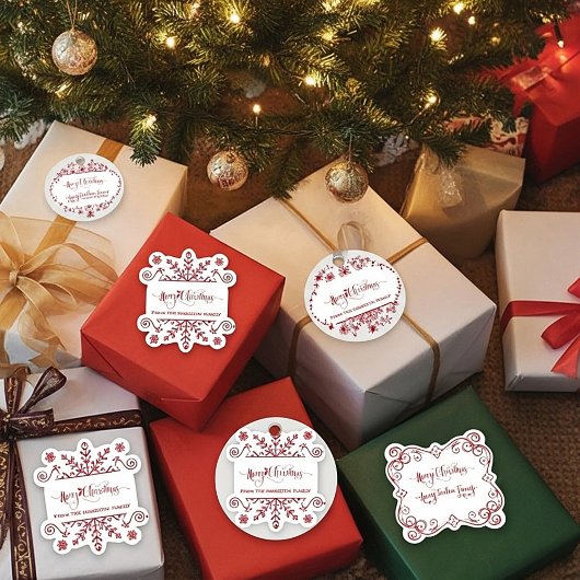 Blad van 25 2-inch X2-inch speciaal label met snow