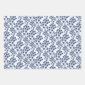 Blad van 3 vellen van blauw, marinesulppapier (Voorkant 2)