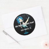 Blad van 6 - 3"stickers ronde sticker (Envelop)
