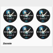 Blad van 6 - 3"stickers ronde sticker (Vel)