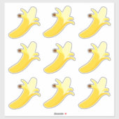 Blad van Banaan Stickers (Vel)