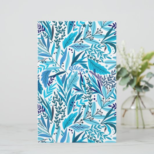 Blad van blauw-houtzout (Staand voorkant)