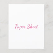 Blad van elegant satijnpapier (Achterkant)