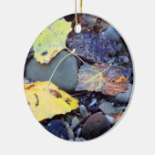 Blad van Fremont-katoenhout op de overstroming in Keramisch Ornament (Links)