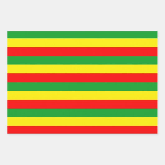 Blad van groengeel rood Reggae Rasta Inpakpapier Vel (Voorkant)