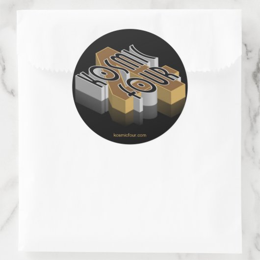 Blad van KOSMISCHE VIER Stickers (Tas)