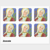 Blad van Mary and Lamb CLASSIC SQUARE STICKERS (Vel)