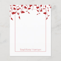 Blad van rood vederijbonpapier