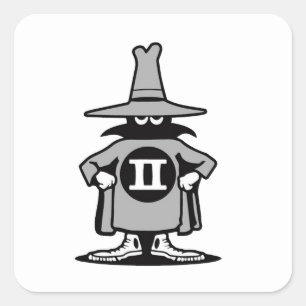 Blad van spookstickers vierkante sticker